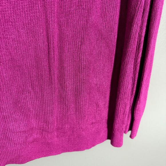 Daniel Rainn Retro Pink Crochet Lace Trim Sweater - Size 2X - Women's Plus Size - Picture 4 of 7